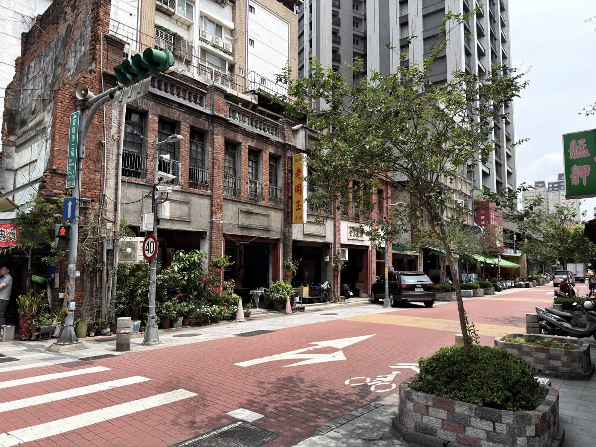 Rue Bangka dans le quartier de Wanhua à Taipei