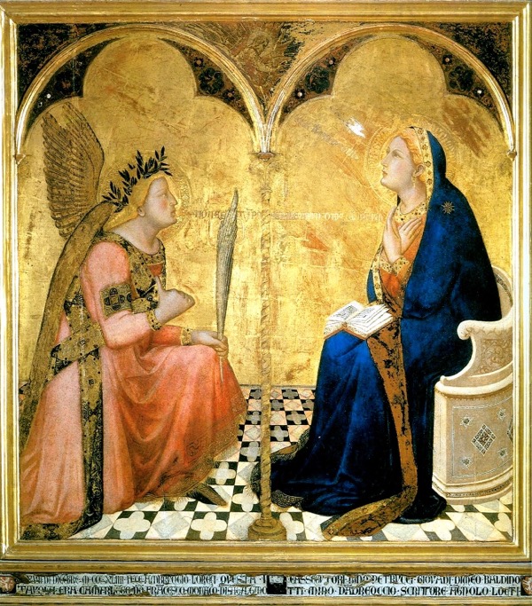 Ambrogio Lorenzetti, Annonciation, 1344, Sienne.