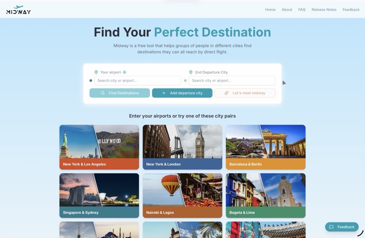 Cities pairs to try Midway